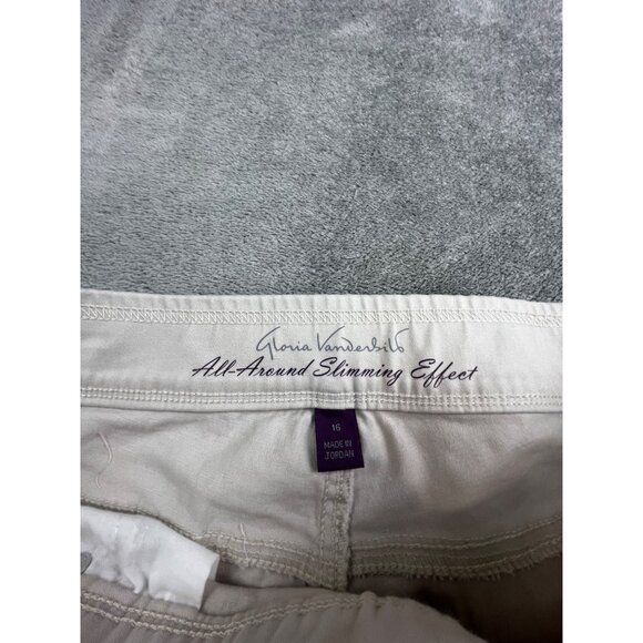 Gloria Vanderbilt "Avery" Womens Size 16 All-Around Slimming Effect Capri Pants - Picture 3 of 11
